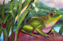 Frog Mural created for Windham Hospital