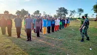 Guna Menyongsong HUT RI Ke 78 Babinsa Koramil 0816/13 Wonoayu Permahir Latihan Paskibra Tingkat Kecamatan