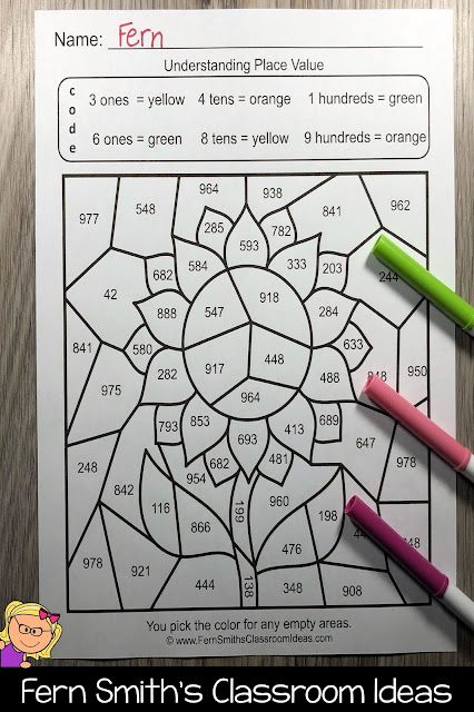 Click Here to Download This 2nd Grade Go Math 2.5 Place Value to 1,000 Bundle of Task Cards, Center Games, and Color By Numbers