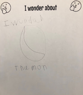 Student work: I wonder about the moon