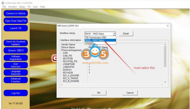 Install Toyota Techstream for VNCI NANO J2534 6