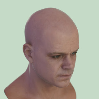 3d model Matt Damon head
