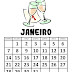 CALENDÁRIO COLORIDO 2024 I - JANEIRO