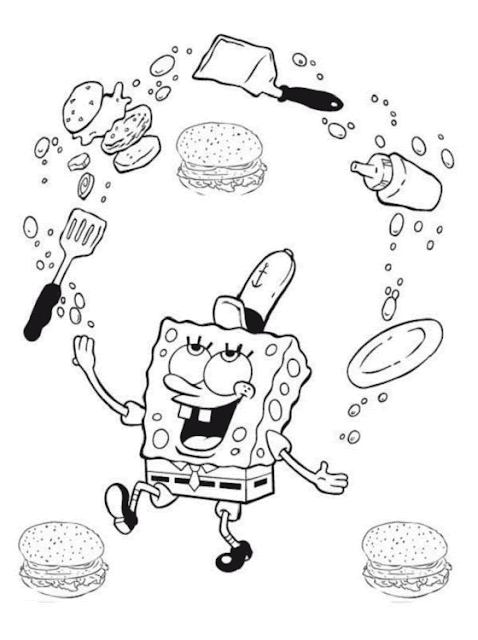 Spongebob Coloring Pages for Kids 14