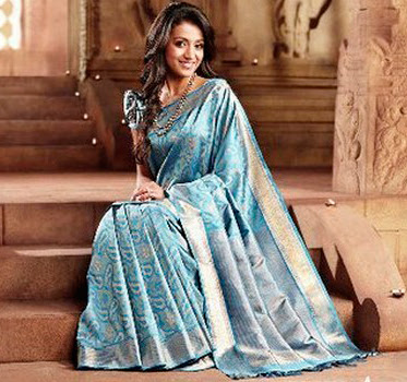 Trisha is the Brand Ambassador for the One of the Top Saree Manufacture