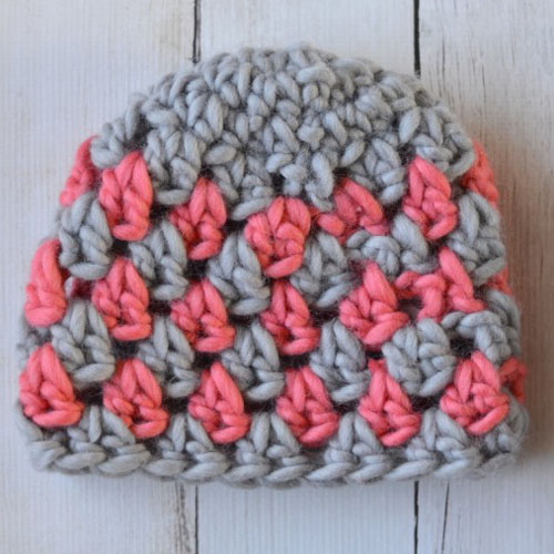 Super Chunky Crochet Granny Hat - Free Pattern 