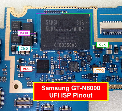 ISP PinOut Samsung GT-N8000