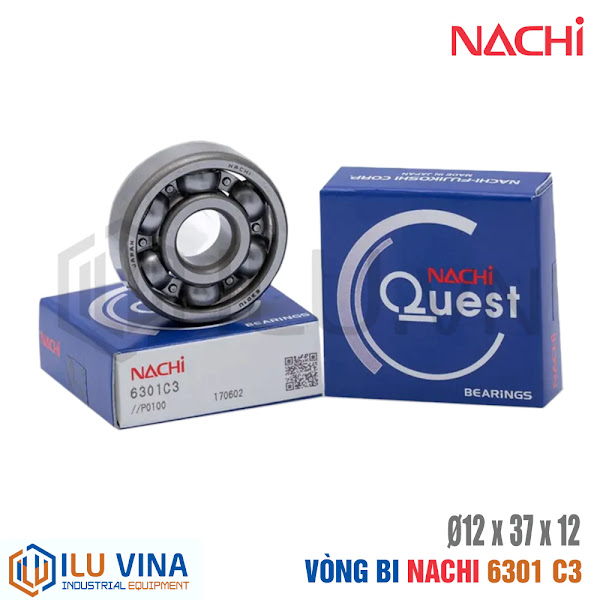 6301-C3 - Vòng bi, Bạc đạn, Bearing  Nachi 6301-C3