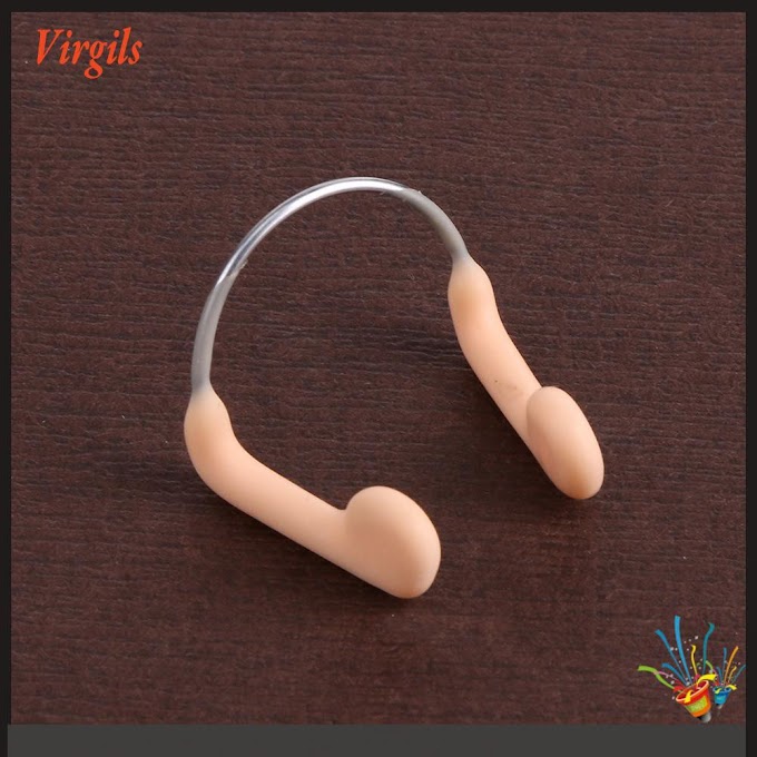 Virgils. Durable No-skid Soft Silicone Steel Wire Nose Clip for Swimming Diving