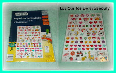 pegatinas variadas Expertiz papelería supermercados aldi