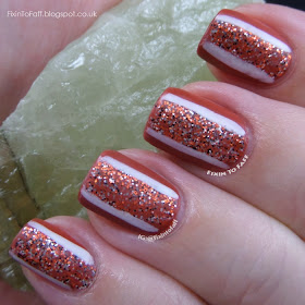Texas tribute nail art featuring burnt orange OPI Chop-Sticking To My Story and Mentality Revelry under matte top coat.