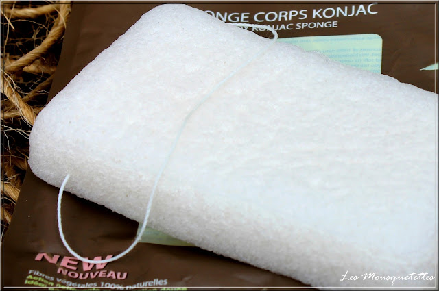 Éponge Konjac Corps Elite Models gamme Spa - Blog Les Mousquetettes©