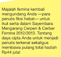 Lomba Menulis Cerpen 2012/2013 Femina