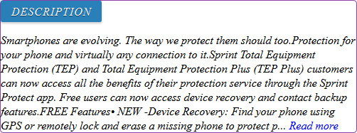 sprint total equipment protection
