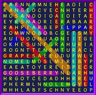 Binweevils Wordsearch Answers Types of fruit