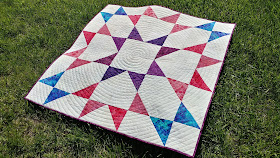 Modern Jacob's Ladder quilt using Island Batik fabrics