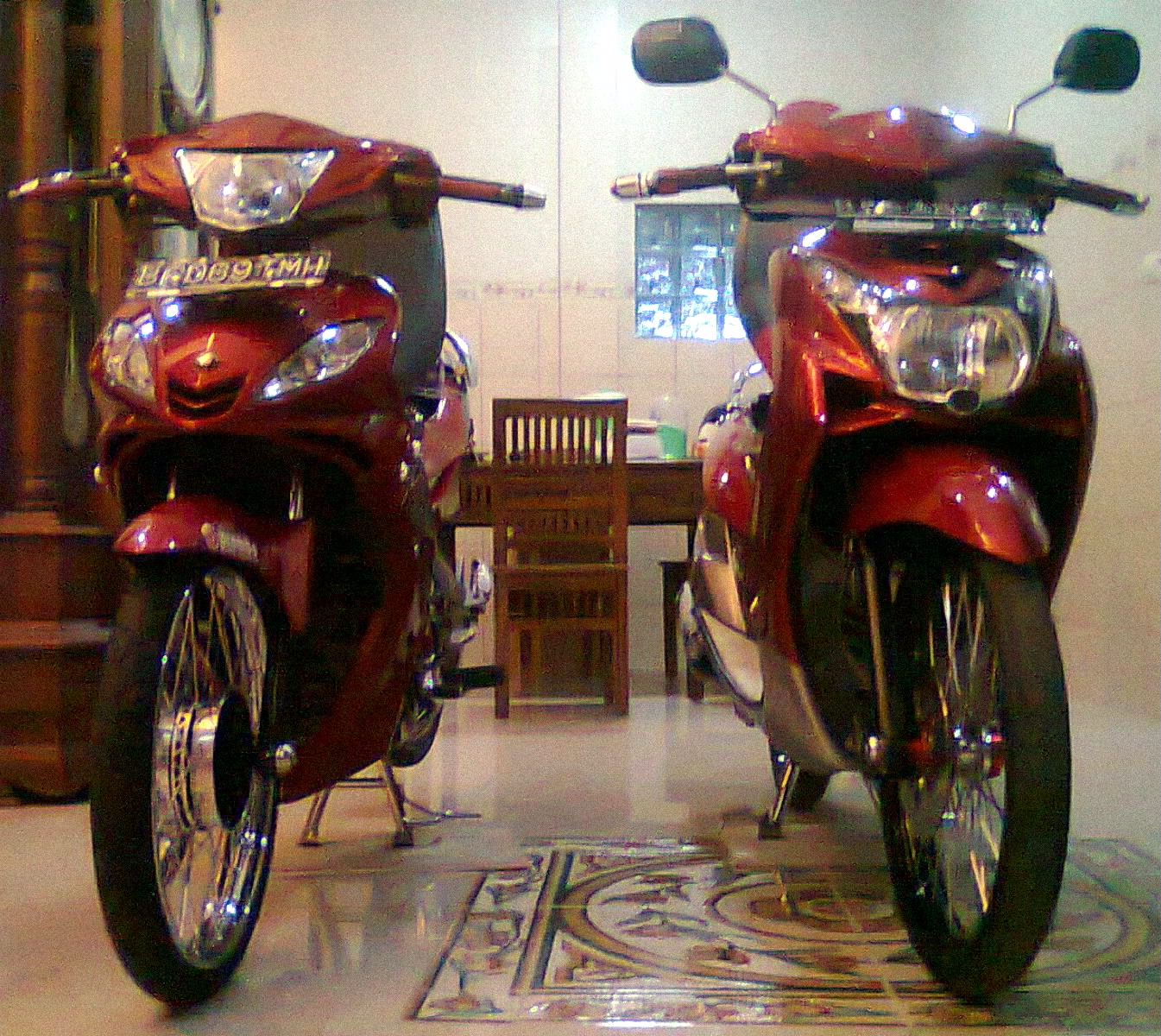  Modif  Mio  Soul  Merah  Marun  Modifikasi  Motor Kawasaki 