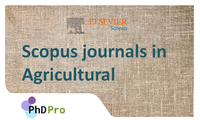 List of Scopus journals in Agricultural