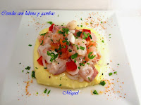 Ceviche con lubina y gambas