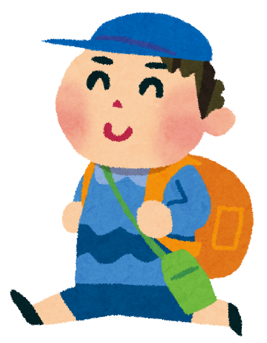 遠足のイラスト リュックを背負った男の子 かわいいフリー素材集 いらすとや