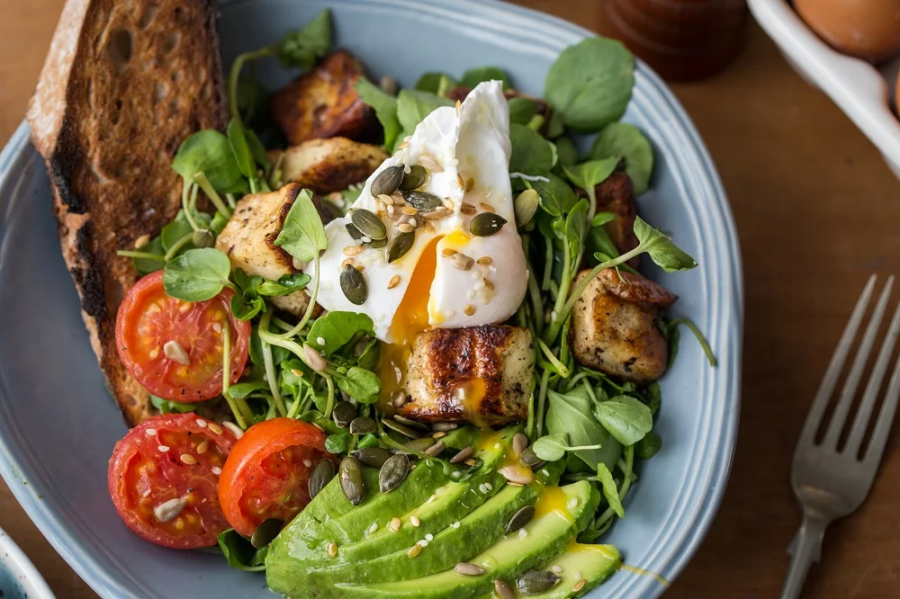 Halloumi And Watercress Brunch Salad (Vegetarian)