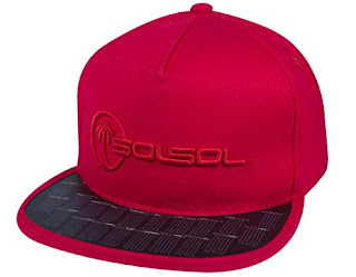 SOLSOL Solar Hat Charger for iPhone and Android Smartphones