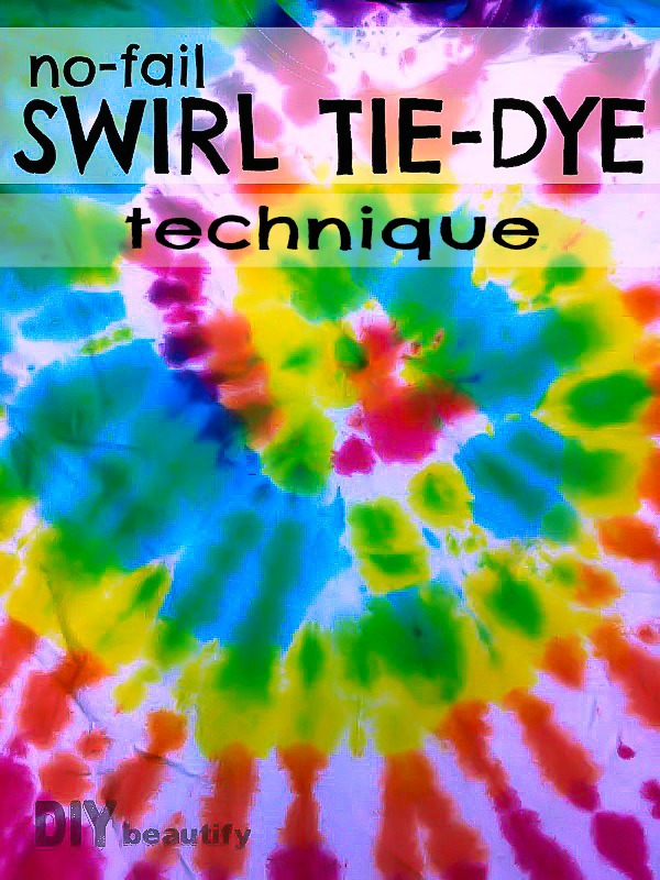 Tie Dye Swirl Technique - DIY Beautify - Creating Beauty at Home