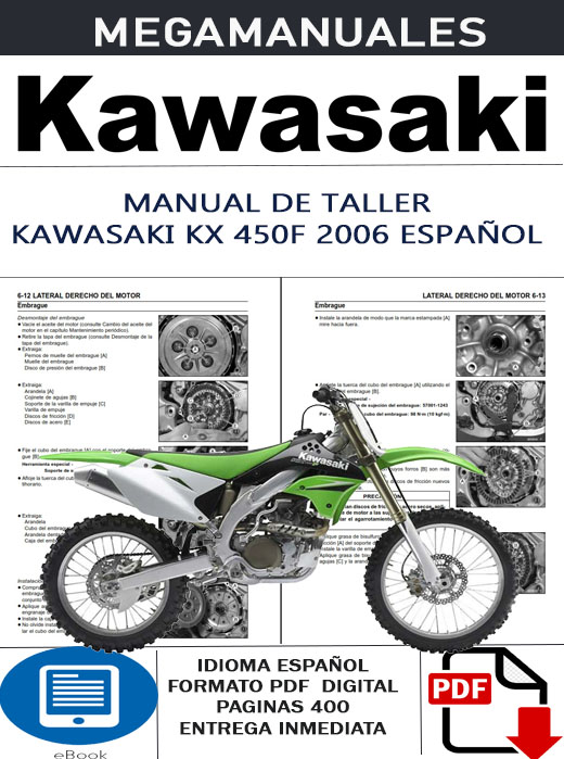 Manual Taller Kawasaki kx 450f 2006 español