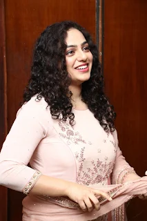 Actress Nithya Menon Stills at Psycho Movie Success Meet 