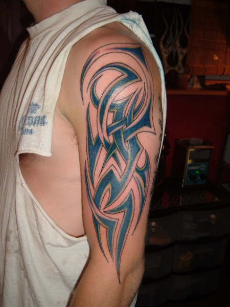 arm tribal tattoos Kick ass tattoo in my opinion I really like this one 