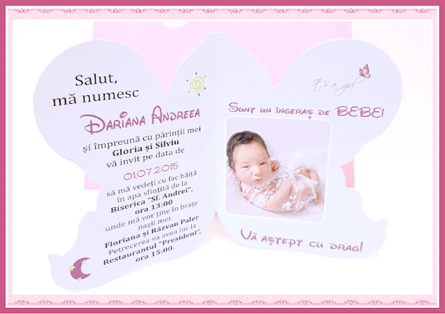 invitatii botez ingeras