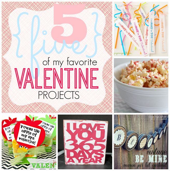 5 of my favorite Valentine Projects #Valentine GingerSnapCrafts.com