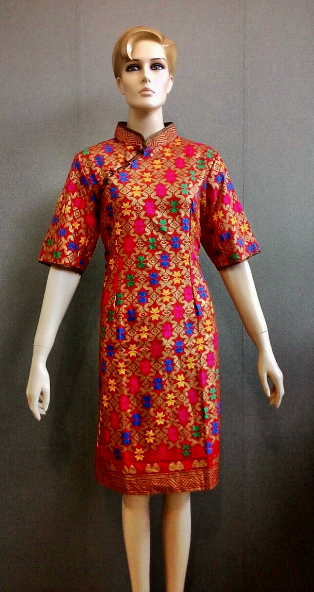  Model  Baju  Batik  Dress  Cheongsam Batik  Bagoes Solo
