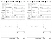 Here's the 5.5 x 8.5 character sheet that went with the Labyrinth Lord .