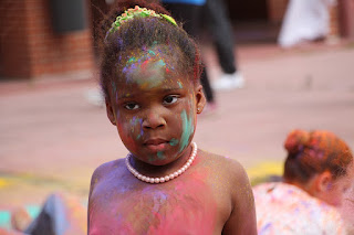 Fiestas hindú de colores en el Día de Rontegi