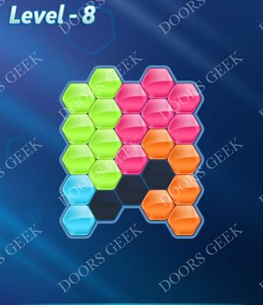 Block! Hexa Puzzle [Intermediate] Level 8 Solution, Cheats, Walkthrough for android, iphone, ipad, ipod