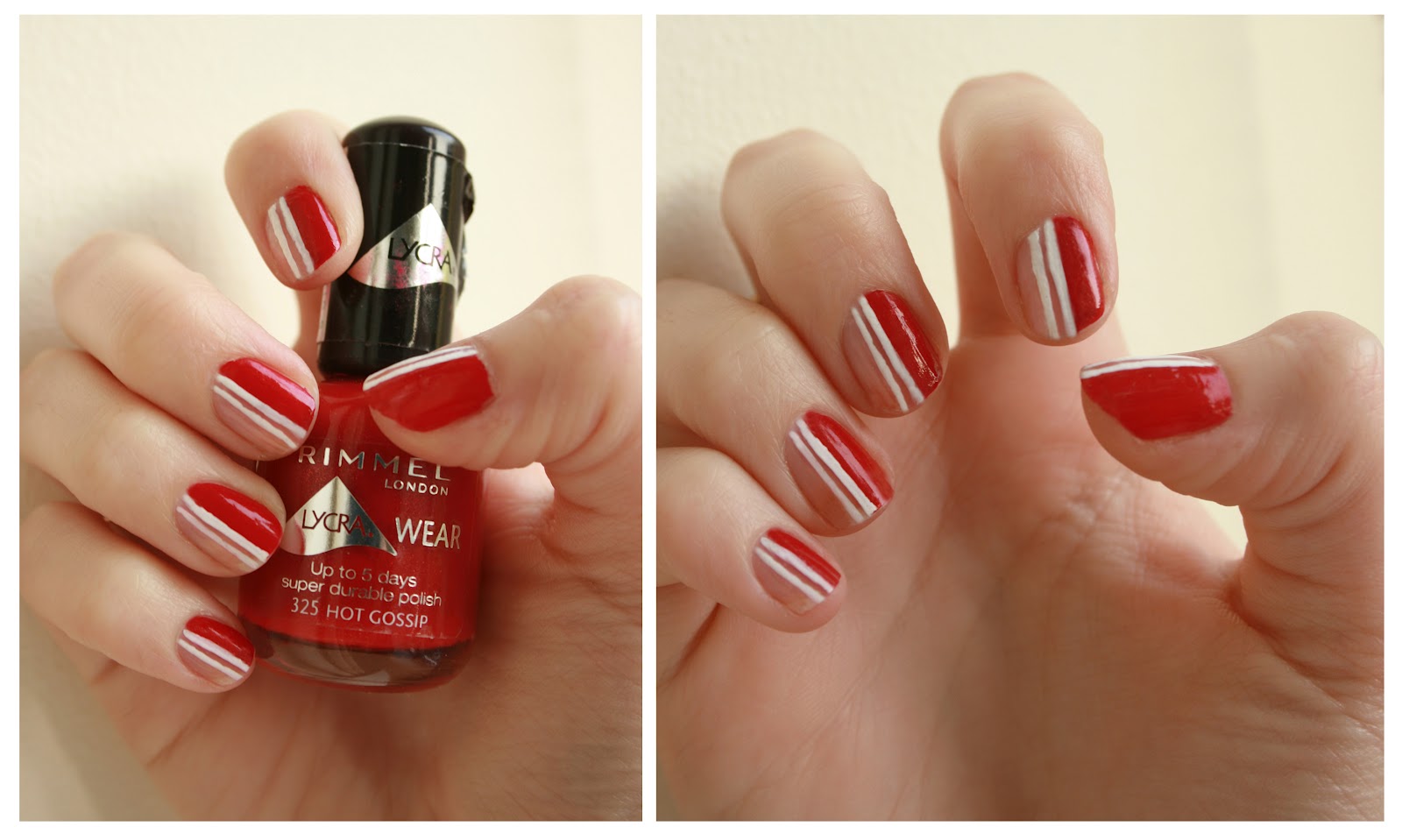 Nail Art Design 2014: Nail art red and white