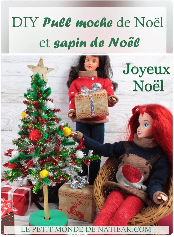 DIY Pull moche Barbie et sapin de Noel (tuto et patron)