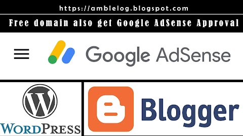 Free domain  Google AdSense Approval