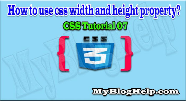 css width and height properties