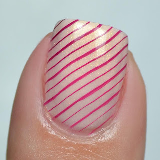 stamped gradient nail art