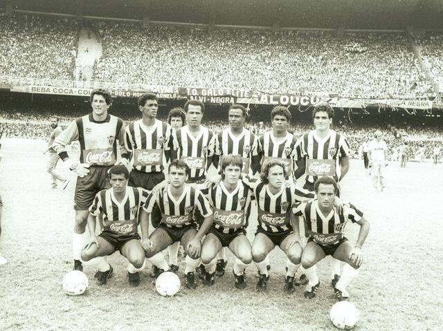 #AtléticoMineiro (1987): JoãoLeite, Batista, Luizinho, Chiquinho, ÉderLopes, PauloRoberto; SérgioAraújo, Marquinhos, Renato, Vander Luís.