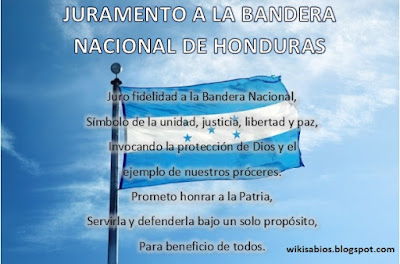 juramento a la bandera nacional de Honduras