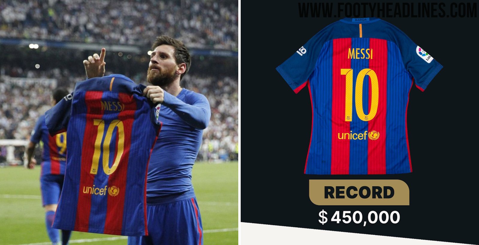 Shirt Clasico Celebration Sold for €400,000 - Footy Headlines