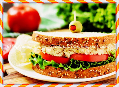 Makedeliciousfoodanddrink - how to make a Tuna Salad Sandwich