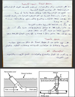 دورة مجانية فى تصميم أنظمة وشبكات الصرف الصحى (السباكة) بخط اليد وباللغة العربية 