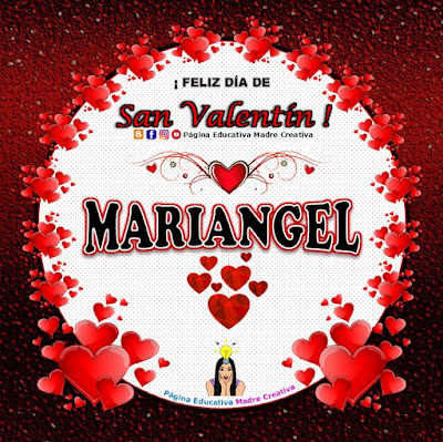 Feliz Día de San Valentín - Nombre Mariangel