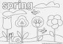 Free Spring Coloring Pages