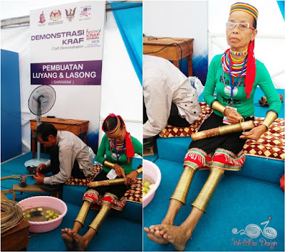 A Bidayuh woman wears her copper rings around her forearms and calves (Luyang and Lasong)