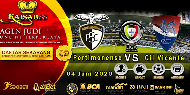 Prediksi Bola Terpercaya Liga Portugal Portimonense vs Gil Vicente 04 Juni 2020